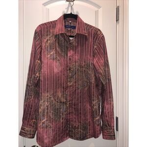 Georg Roth Los Angeles Shirt Mens MEDB Multicolor Long Sleeve  Button-Up